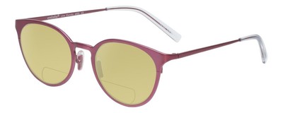 Eyebobs Jim Dandy Unisex Round Polarized BI-FOCAL Sunglasses Fuchsia Pink 50 mm