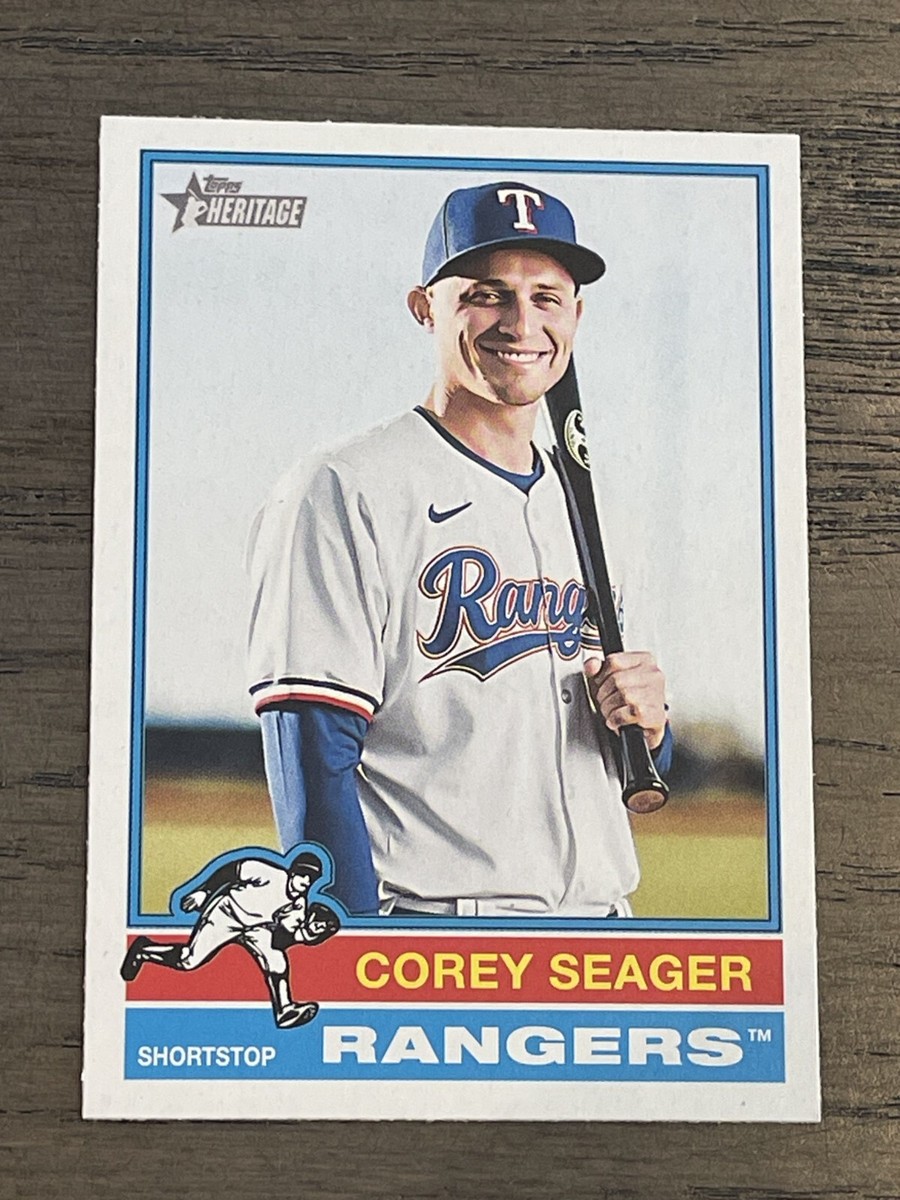 2025 Topps Heritage Alternate Cartoon Variation Corey Seager #412
