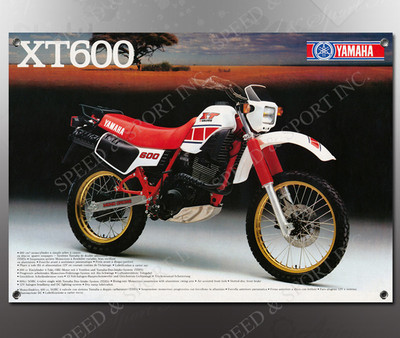 VINTAGE YAMAHA 1984 84 XT600 XT 600 IMAGE MOTORCYCLE BANNER | eBay