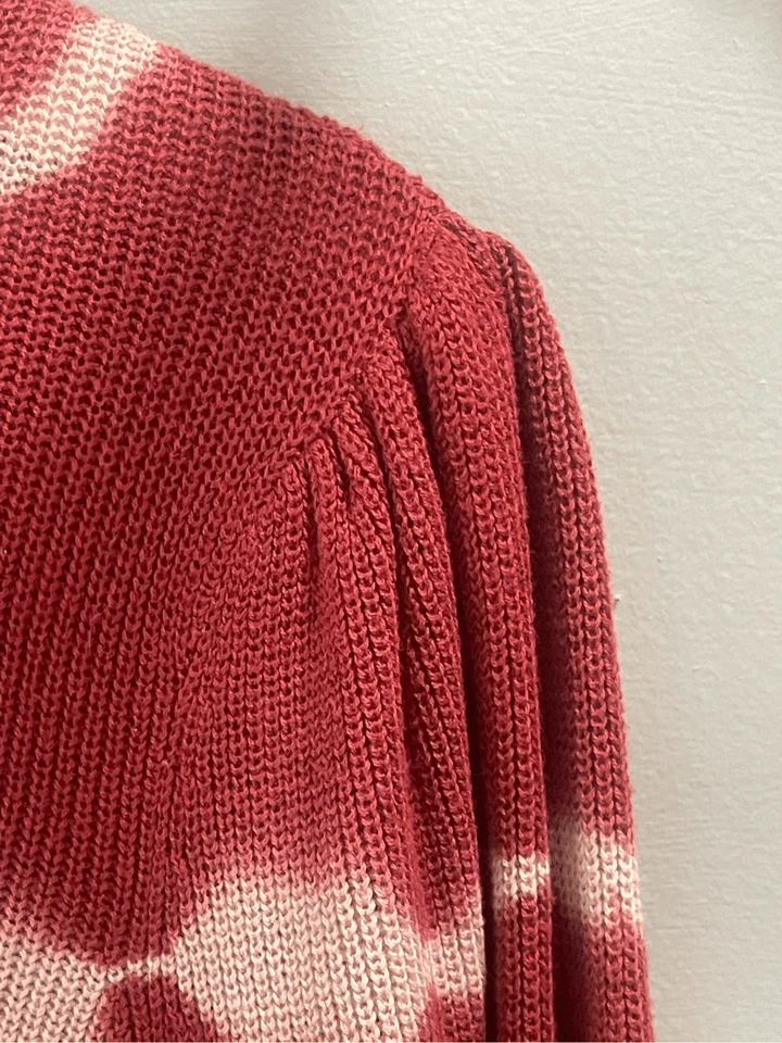 Nuevo sin etiquetas Simply Vera by Vera Wang granate tie dye suéter talla M Foto 3 de 4