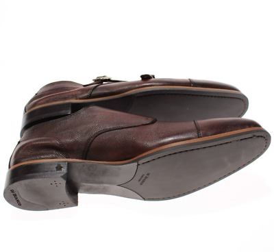 Di Bianco NWB Isernia Double Monk Strap Dress Shoes Size 14 US in Brown Leather Di Bianco NWB Isernia Double Monk Strap Dress Shoes Size 14  main image 2