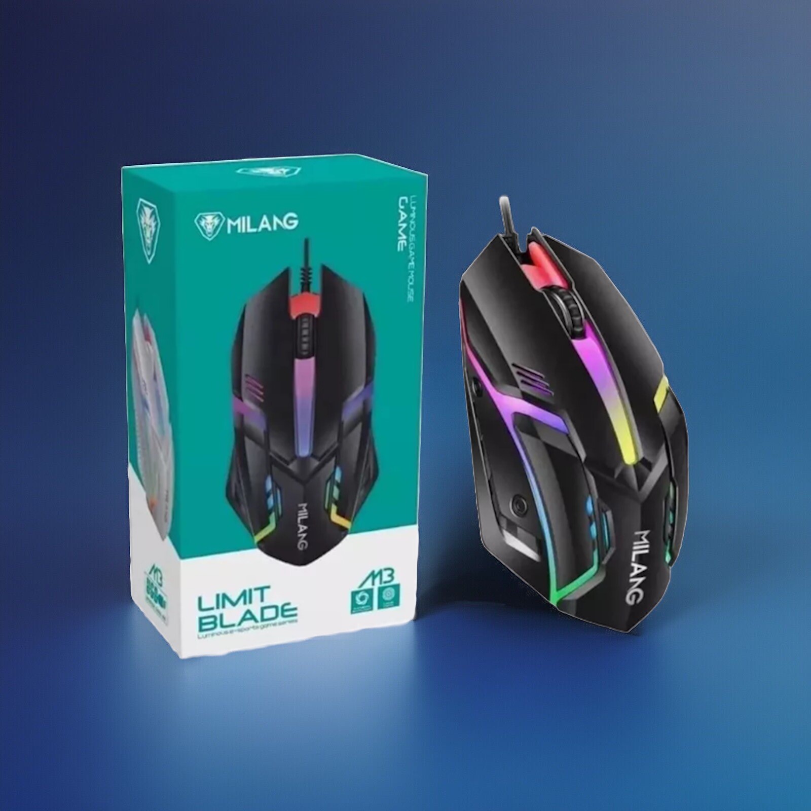 Gaming Mouse Wired USB 3 Button Ergonomic with LED 7 Backlit Colors PC Laptop-image