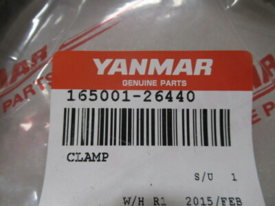 P30D Genuine Yanmar Marine 165001-26440 Clamp OEM New Factory Boat