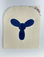 Engineering Mechanic Qualification Patch British Royal Navy Blue on White