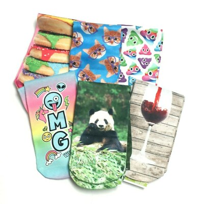 Sublime Designs Unisex Crew Socks, Funny and Cute Styles