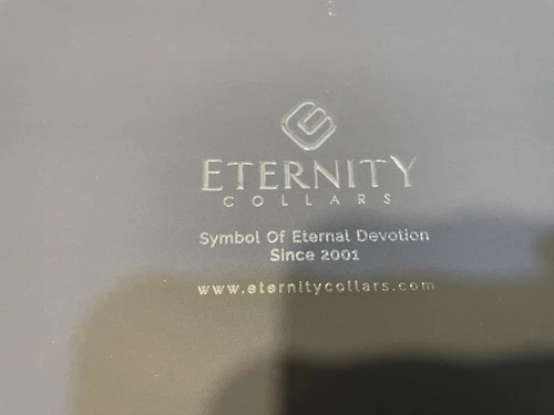 Eternity Locking Collar Satin Aluminum Choker Size 6"