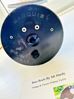 Vintage Hardy Marquis Salmon Number 1 Fly Reel with Case & Hardy