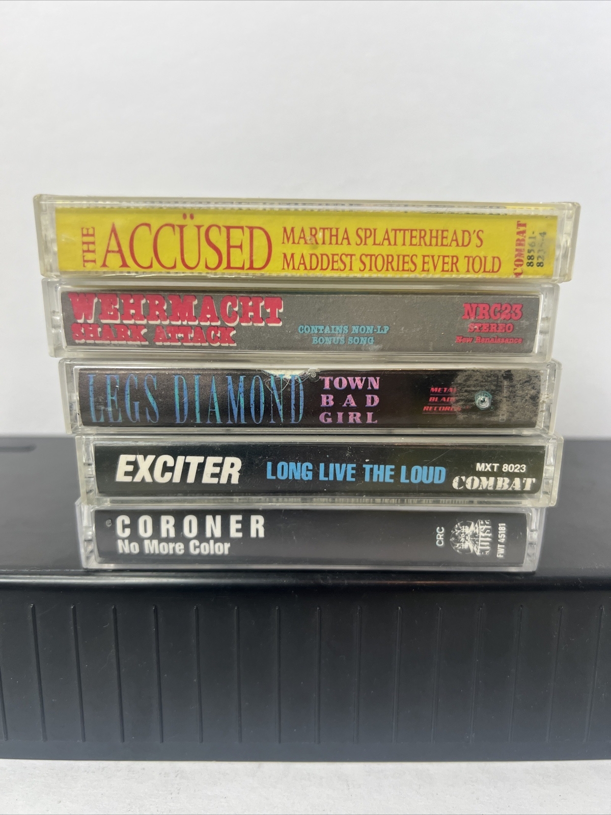 Variety Rock Metal Music 5 Cassette Lot Exciter Coroner Legs Diamond Accused eBay