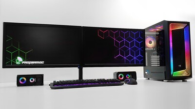 RGB Gaming 6-core PC Bundle Dual 22