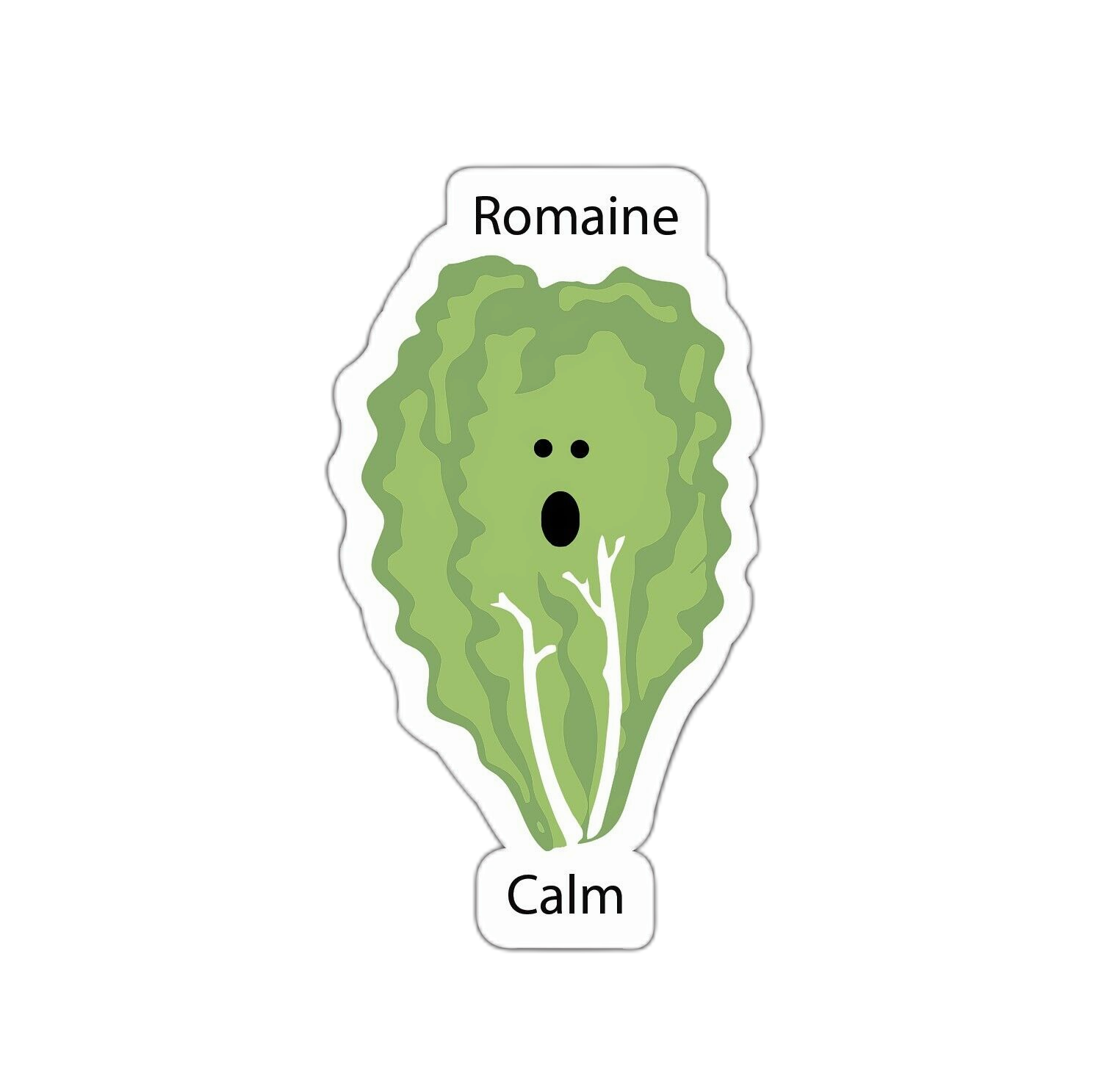 Romaine Calm Sticker Decal Lettuce