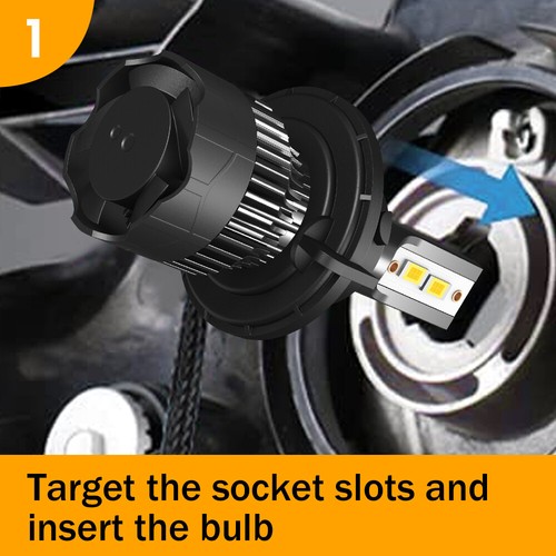 For Hummer H3 2006-2010 LED Headlights High/Low + Fog Light 4 Bulbs Combo Kit M8 - Picture 8 of 15