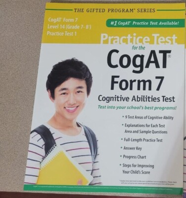 Practice Test for the CogAT Form 7 Level 14 (Grade 7-8) MATH VERBAL MERCER