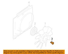 FORD OEM 01-23 Edge Cooling Cooling Fan-Fan Clutch Screw W503273S437