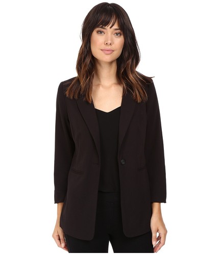 kensie - Stretch Crepe Longer Blazer 