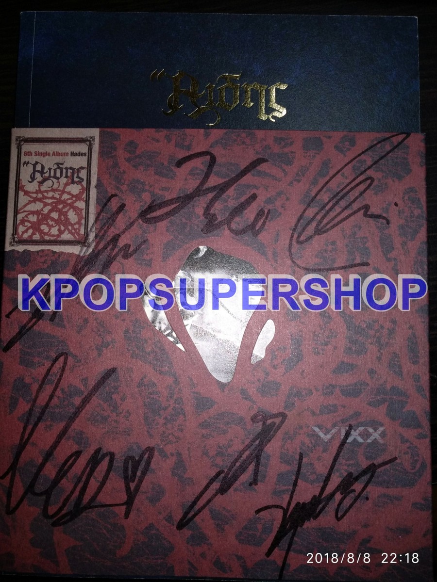 VIXX 6th Single Album Hades Autographed Signed CD Great Condition