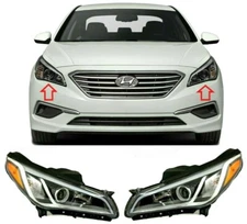 American built Head Front Light Lamp Headlight For Hyundai Sonata 2015 2016 2017