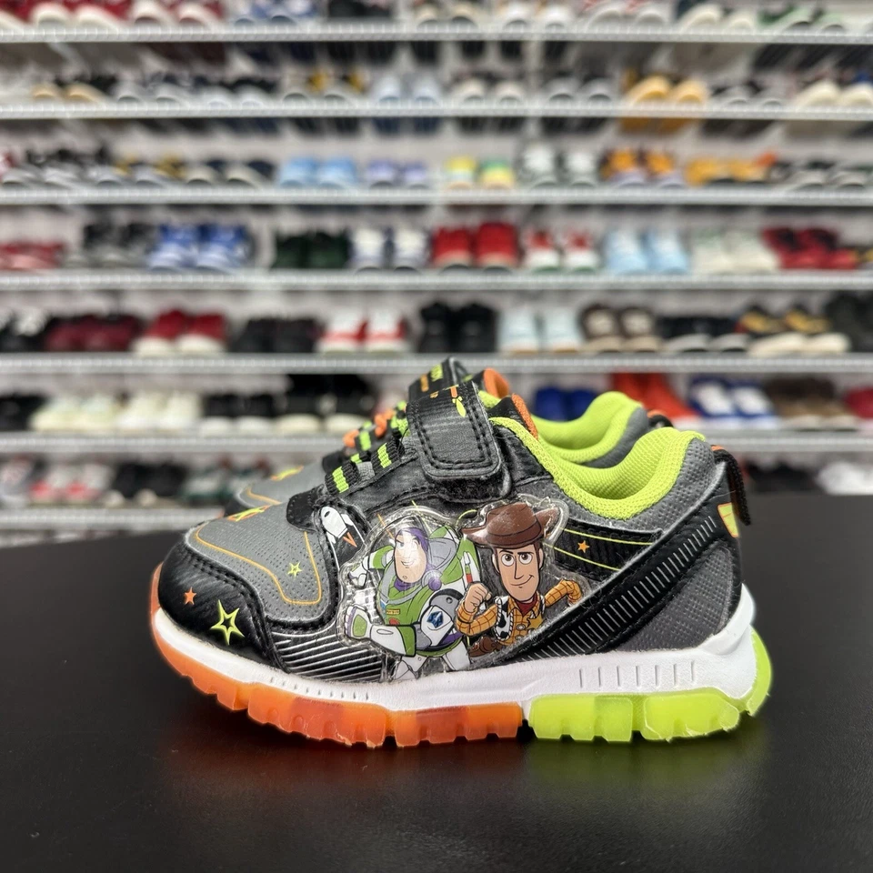 Toy Story Light Up Woody Buzz Lightyear Zapatos Tenis Niños Talla 6 Foto 4 de 4