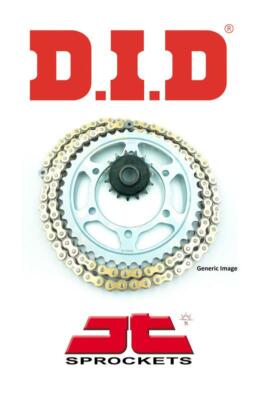 Honda NV600 Steed 89-94 DID VX3 Gold X-Ring Chain & JT Quiet Sprocket Kit