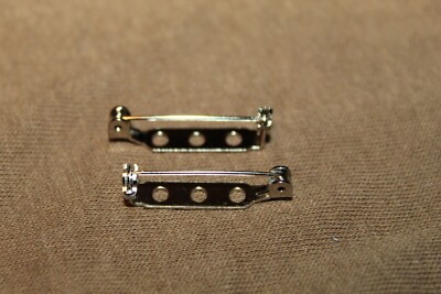 Sewing Ribbon Pin Set of 2 Original Vintage European Military Medal Ribbon Sew on Style ...