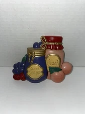 Vtg 1997 Home Interiors  3397-1B  Jelly Jam Decor Wall Plastic Plaque