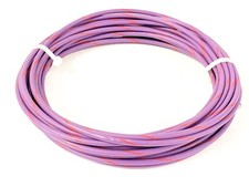 AUTOMOTIVE WIRE 12 GAUGE HIGH TEMP GXL COPPER WIRE PURPLE W/ RED STRIPE 25' USA