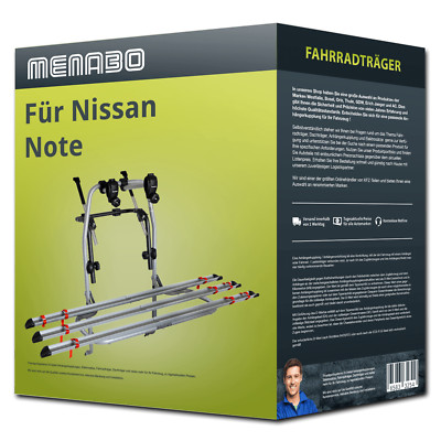 Menabo Fahrradträger Logic 3 für Nissan Note Typ E12 - 3 Fahrräder  NEU