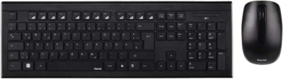 Hama wireless keyboard and mouse set Cortino USB 2.0 2.4 GHz PC QWERTZ wireless