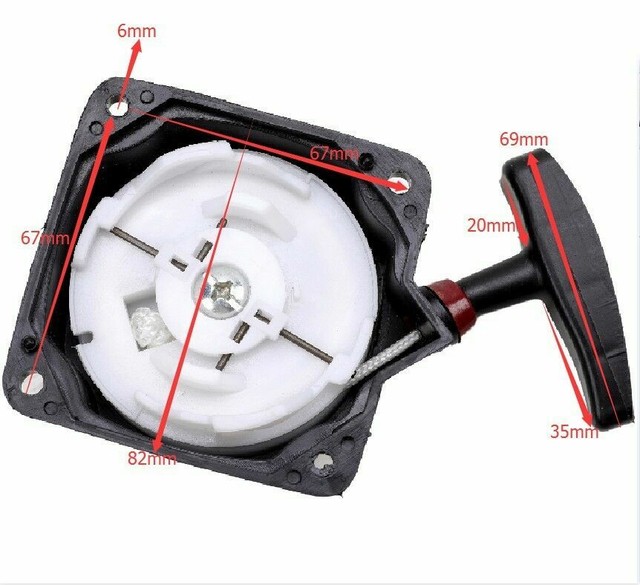 HUSQVARNA RED MAX BACKPACK BLOWER PULL STARTER RECOIL ASSEMBLY eBay