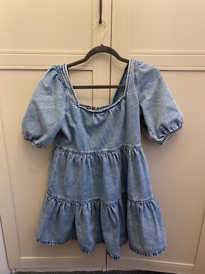 River island denim swing puff sleeve tea dress size 8 new with tahs | eBay UK River island denim swing puff sleeve tea dress size 8 new with tahs | eBay UK