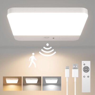Drahtlose Dimmbar Deckenlampe mit Bewegungssensor für Badezimmer & Flur