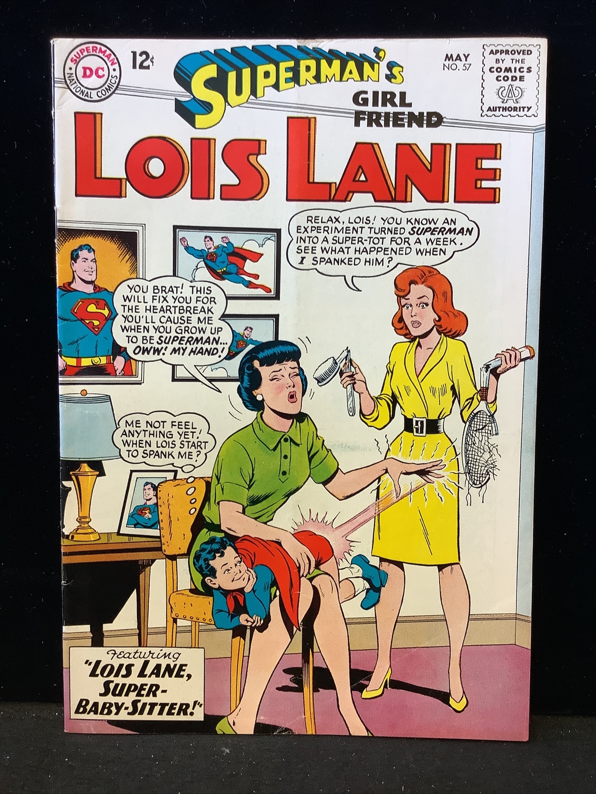 Superman's Girl Friend Lois Lane #57 Sub Crease OW High Grade, NICE!  Spanking | eBay