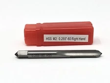 0.255-60 (.255x60) HSS 3-Flute High Quality Plug Tap With Storage Case