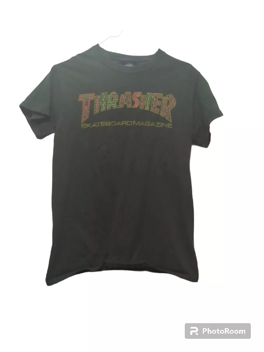 Thrasher Magazine Davis Shirt Mens Small Green Skater Retro 90s eBay