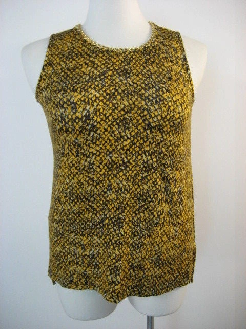 MICHAEL KORS Stretch Sleeveless G Chain Neck Hi Lo Top Blo Plus 1X NWT