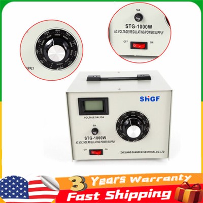 Variac Auto Transformer AC Variable Voltage Regulator Metered 1000W 0-300V USA