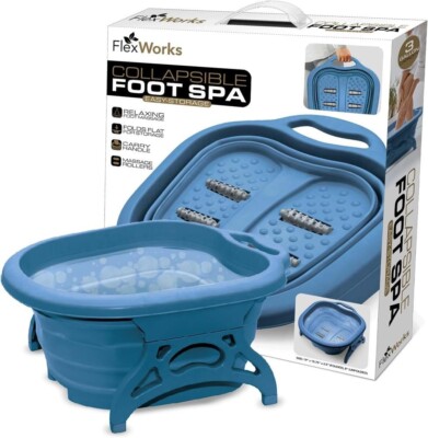 FlexWorks  Blue Collapsible Foot Bath Holds 3 gallons