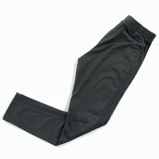 Adidas Womens Track Pants Black Adjustable Drawstring Waist Zipper Pockets M