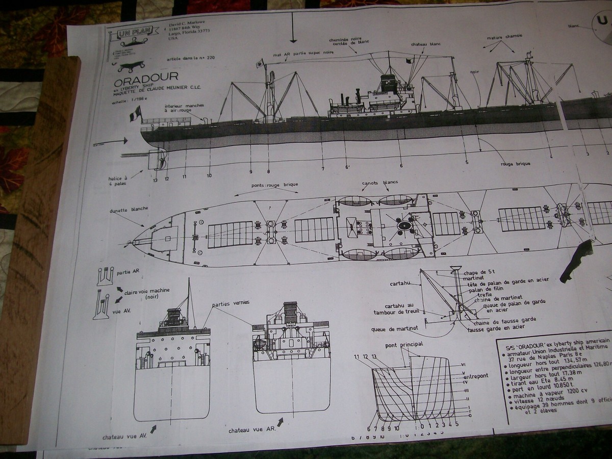 LIBERTY SHIP model ship plan | eBay
