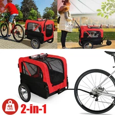 Dog Bicycle Trailer Bike Carrier Cat Stroller Jogging Wagon for Small Medium Dog