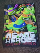 TMNT TEENAGE MUTANT NINJA TURTLES FLEECE THROW BLANKET SOFT 45"x60"