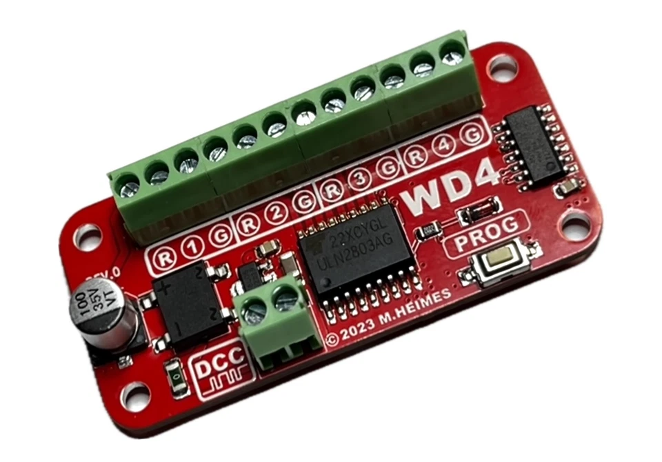 WD4  Weichendecoder 4-Fach DCC H0/N/TT/Z Digital Decoder Schaltdecoder