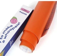 Adhesive Vinyl Roll 12" x 8 FT, All Cutting Machine, Create Signs,Labels,Orange 