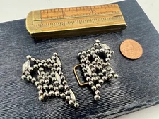 Antique French Faceted Cut Steel Art Deco Buckle Clasp Magnificent!