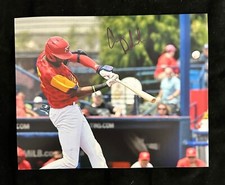 CARLOS DE LA CRUZ Signed Autographed 8x10 Baseball Photo Philadelphia Phillies