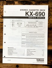 Yamaha KX-690 Cassette Service Manual Original 
