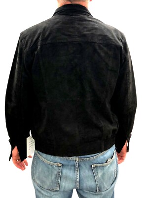 Ceralli Mens Suede Leather Jacket in 