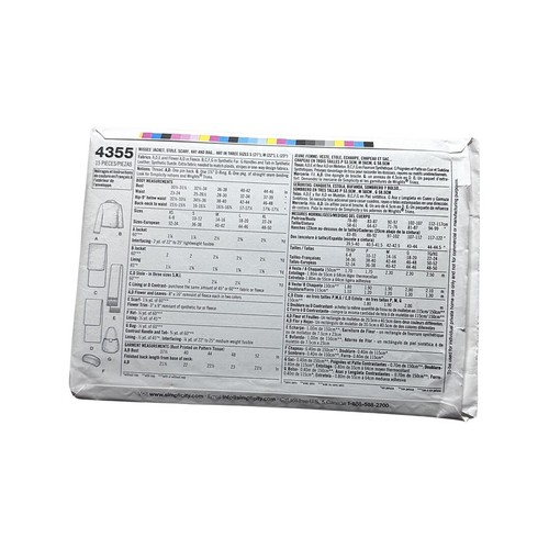 4355-simplicity-sewing-pattern-jacket-wrap-handbag-hat-size-xs-m