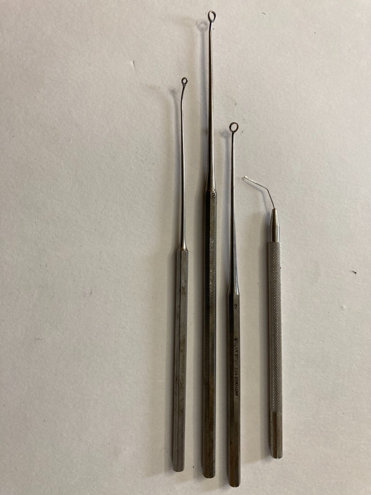 Lot Of 4 Sklar Fox Dermal Curette Scraping Skin Dermatology Instrument ...
