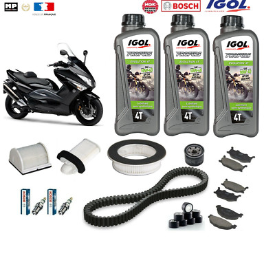 Kit Révision Courroie Galets Filtre Bougie Pour Yamaha Majesty 125 (2007) - Neuf