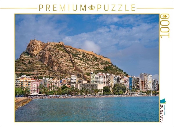 Calvendo Puzzle Panorama Of Alicante With The Castle | 1000 Pieces, Finished Siz-image